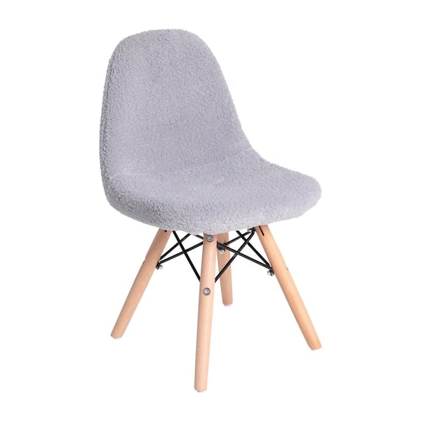 Gray fuzzy deals chair