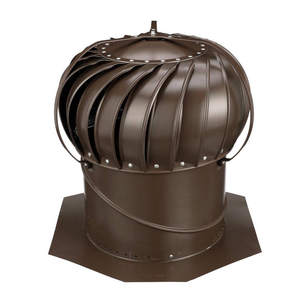14 in. Brown Aluminum Externally Braced Wind Turbine