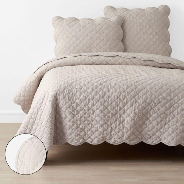 Company Cotton Scallop Linen King Cotton Quilt