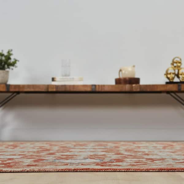 Rosemont 8 ft. x 11  ft. Red Western Area Rug