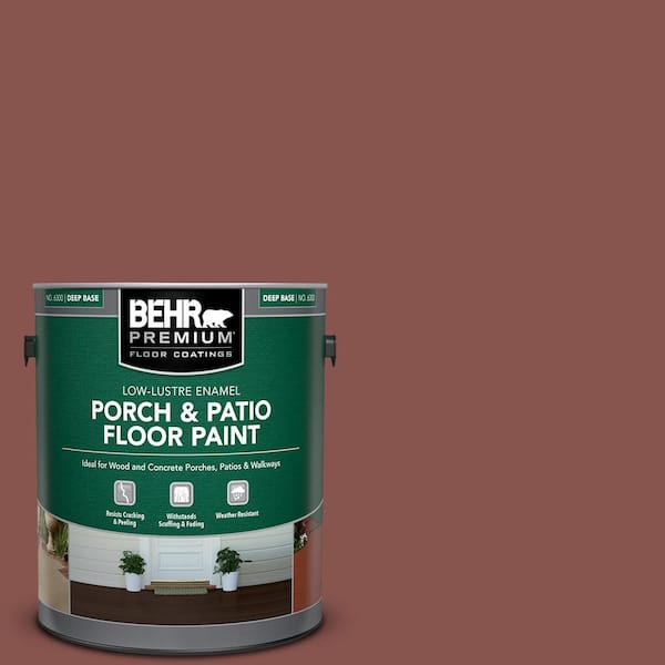 BEHR PREMIUM 1 gal. #160F-6 Boston Brick Low-Lustre Enamel Interior/Exterior Porch and Patio Floor Paint