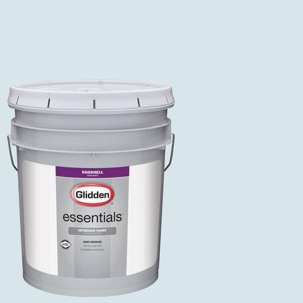 Glidden Essentials 5 gal. #HDGB30 Snow Shadow Blue Eggshell Interior ...