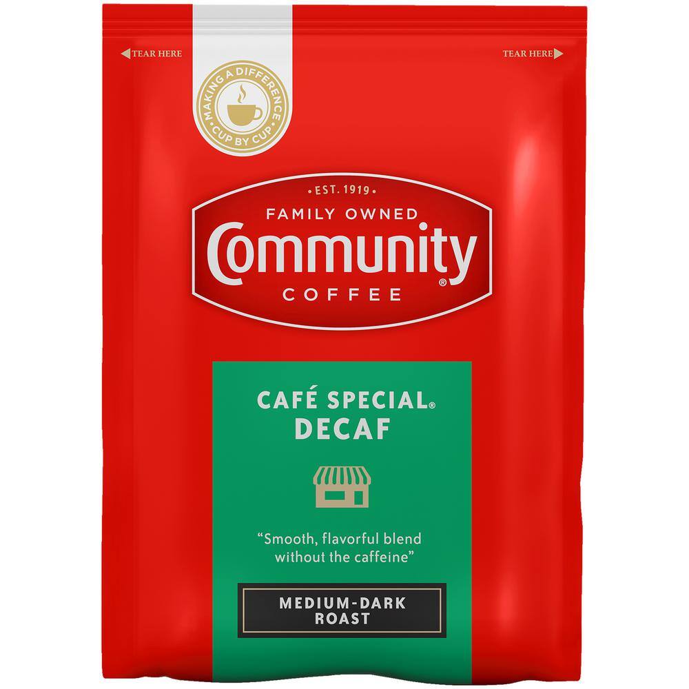 Community Coffee 3.0 oz. Cafe Special Decaf Medium-Dark Roast ...