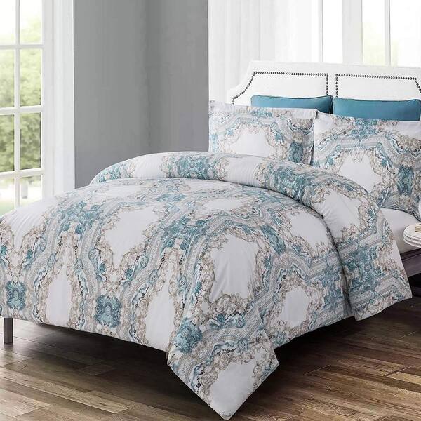 Shatex 2-Pieces Floral Multi-Colored Polyester Twin Bedding Comforter Set