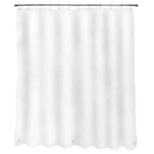 Heavyweight PEVA 70 in. W x 72 in. H White Shower Curtain Liner