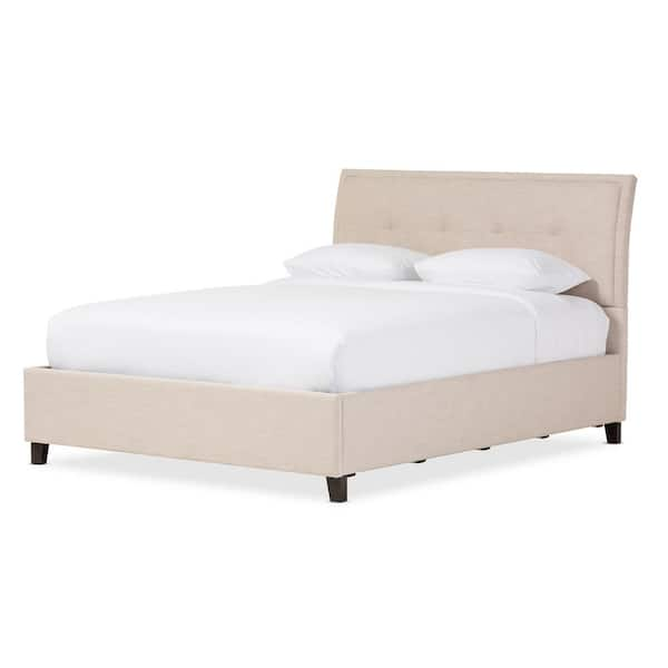 Baxton Studio Lea Beige Queen Upholstered Bed 28862 7019 HD The