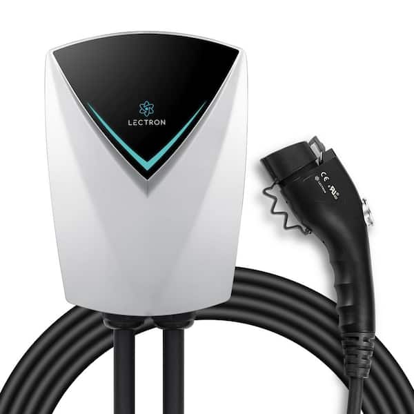 LECTRON J1772 V-BOX Pro 48 Amp EV Charging Station - Powerful Level 2 EV Charger (240-Volt) with NEMA 14-50 Plug/Hardwired