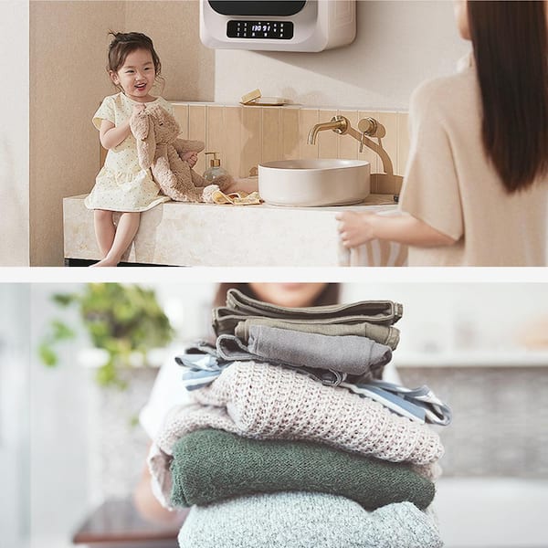  Electric Clothes Dryer,Portable Silent Electric Warm Air Dryer  Clothes,Drying Rack Machine with Timing & Remote Control,Household Clothes  Dryer Electric Indoor,Home Clothes Drying (01A) : Appliances