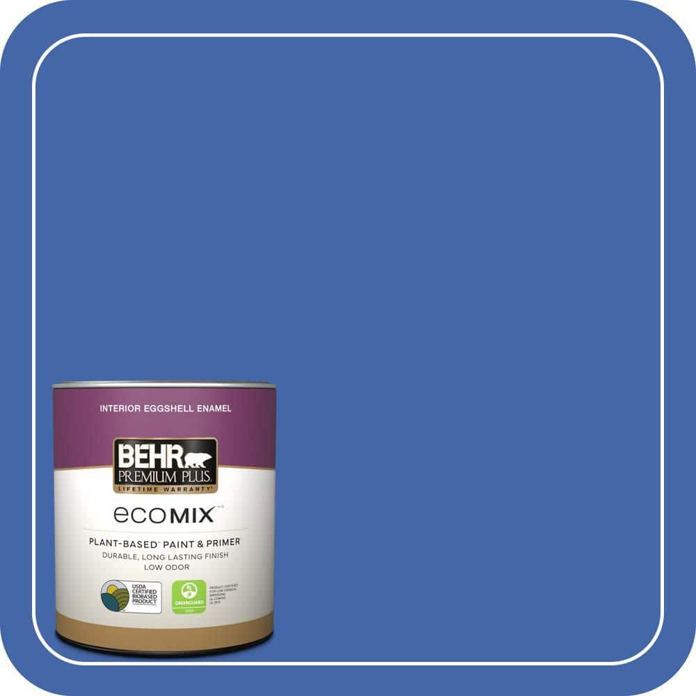 1 qt. #P530-6 Indigo Batik Eggshell Enamel EcoMix Plant-Based Interior Paint & Primer price history on PriceWatchPro