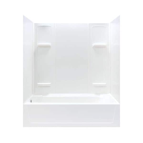 MUSTEE Durawall 60 in. L x 30 in. W x 70.75 in. H Rectangular Tub ...