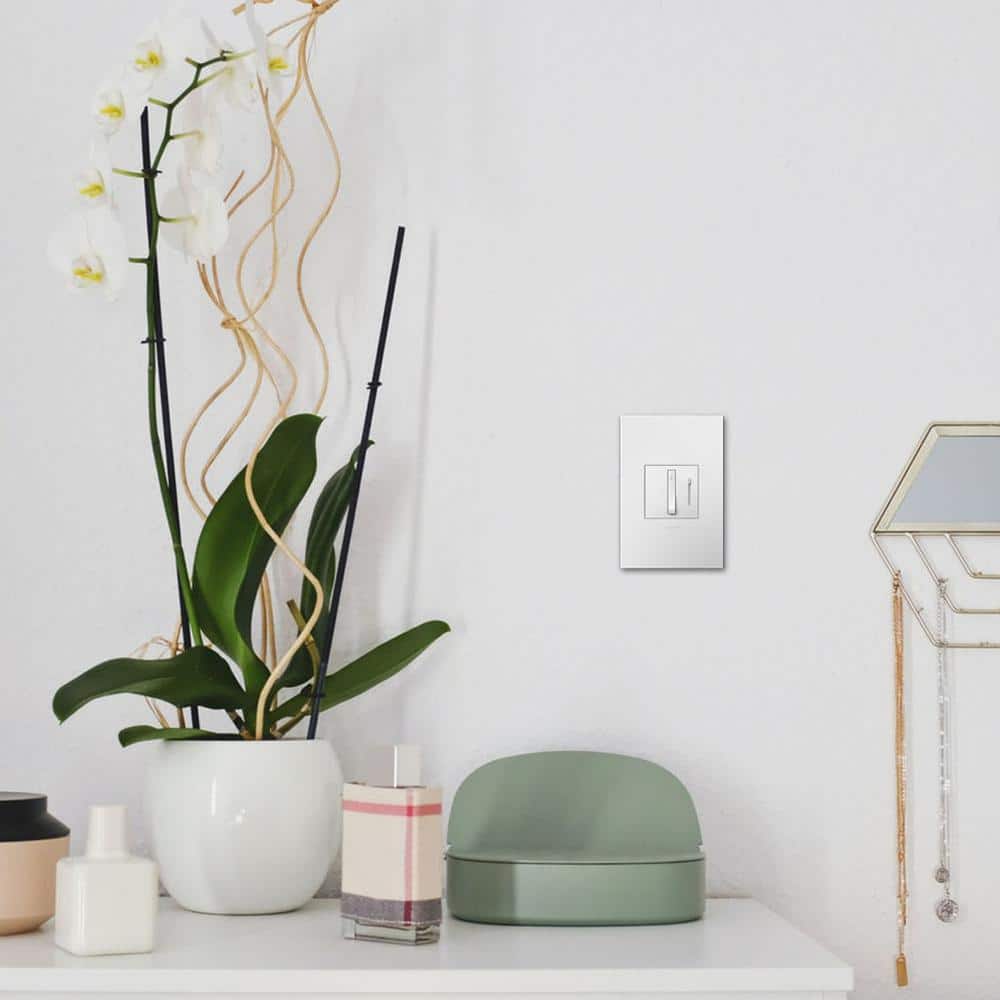 Gloss White 1-Gang Screwless Wall Plate