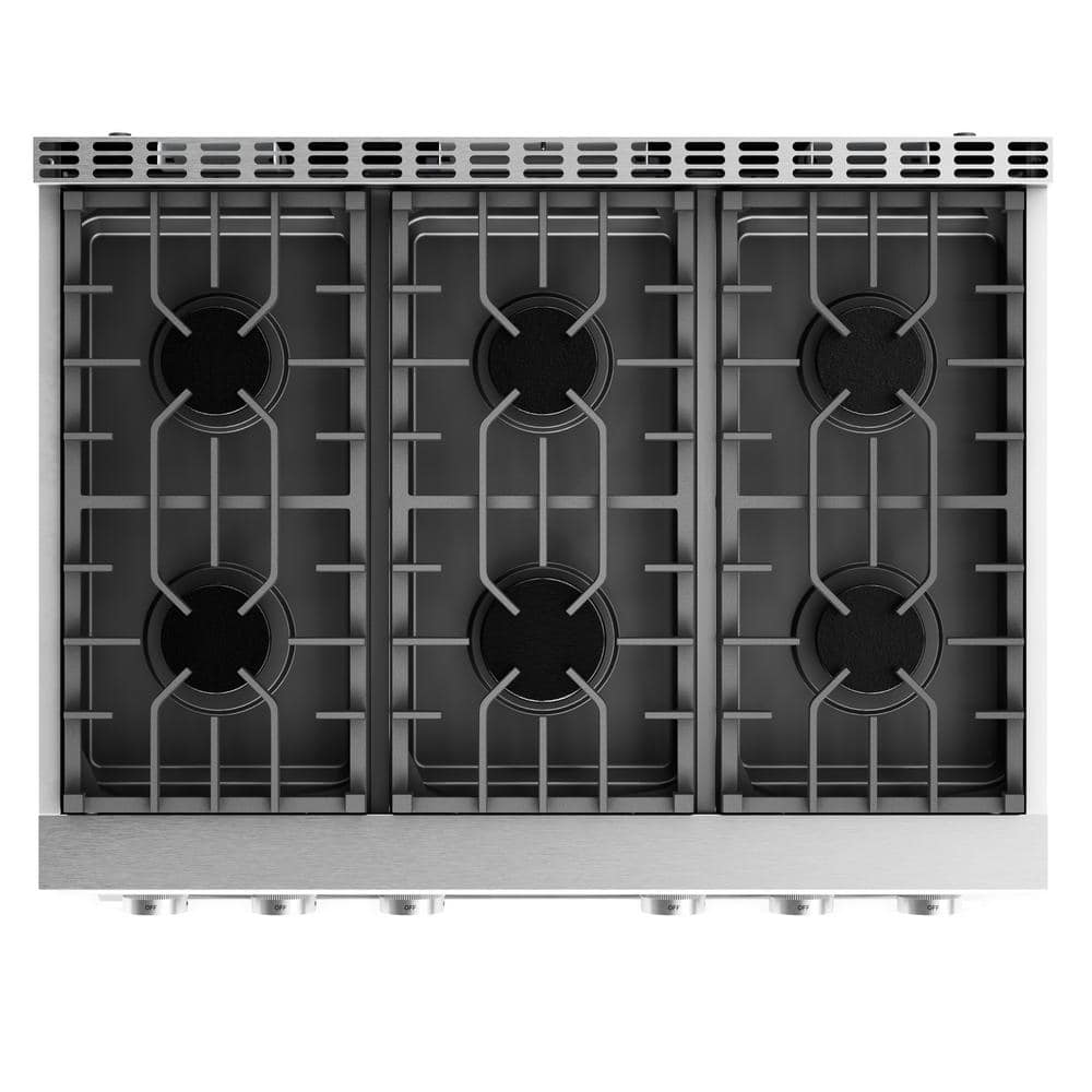 Thor Kitchen 36" Stainless Steel Free-Standing Propane Gas Range