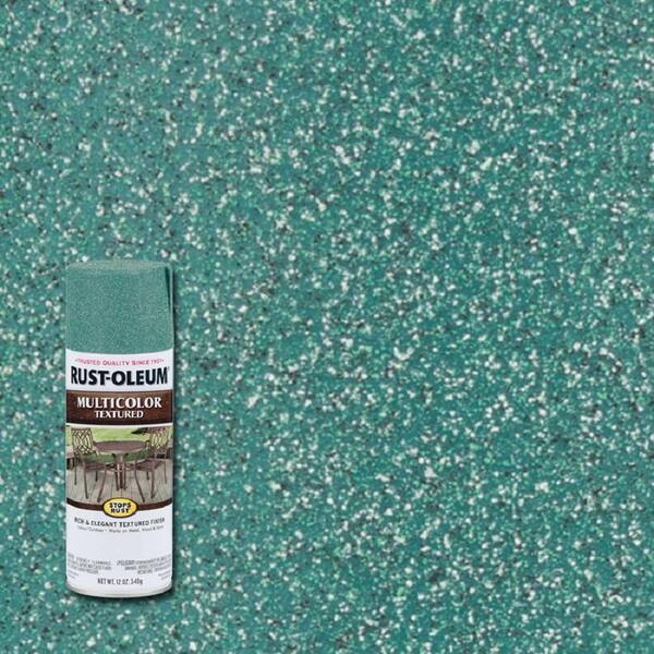 Rust-Oleum Stops Rust 12 oz. MultiColor Textured Sea Green Protective Spray Paint (6-Pack)