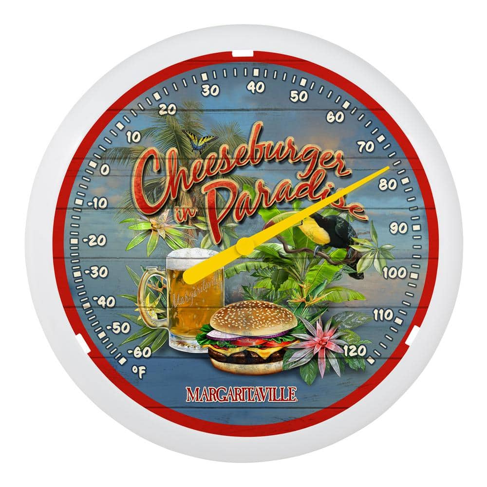 "13.25-inch ""Cheeseburger in Paradise"" Margaritaville Analog Dial Thermometer" price history on PriceWatchPro