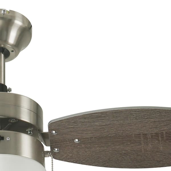 Hampton Bay Triplicity 30 in. Indoor Brushed Nickel Ceiling