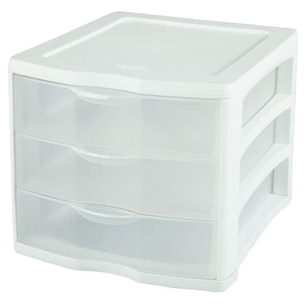3 Drawer Plastic Bin  Drawer unit, Storage drawers, Sterilite
