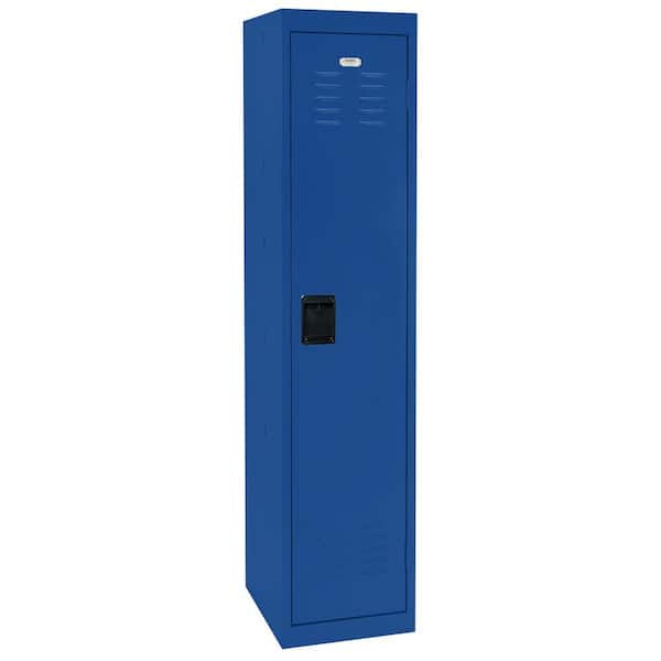 Sandusky 66 in. H x 15 in. W x 18 in. D Single-Tier Welded Steel Storage Locker in Blue