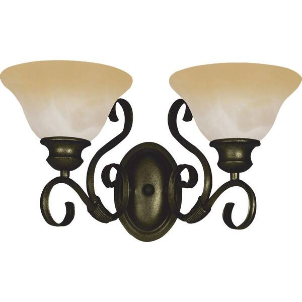 Maxim Lighting Pacific 2-Light Kentucky Bronze Bath Vanity Light