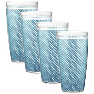 Fishnet 22 oz. Niagara Blue Insulated Drinkware (Set of 4)