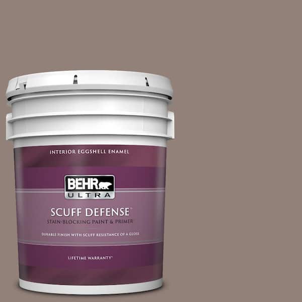 BEHR ULTRA 5 gal. #BNC-22 Chocolate Chiffon Extra Durable Eggshell Enamel Interior Paint & Primer