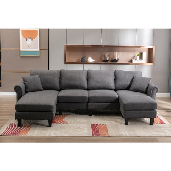 Sectional Pillow Inserts for L-Shaped Bench