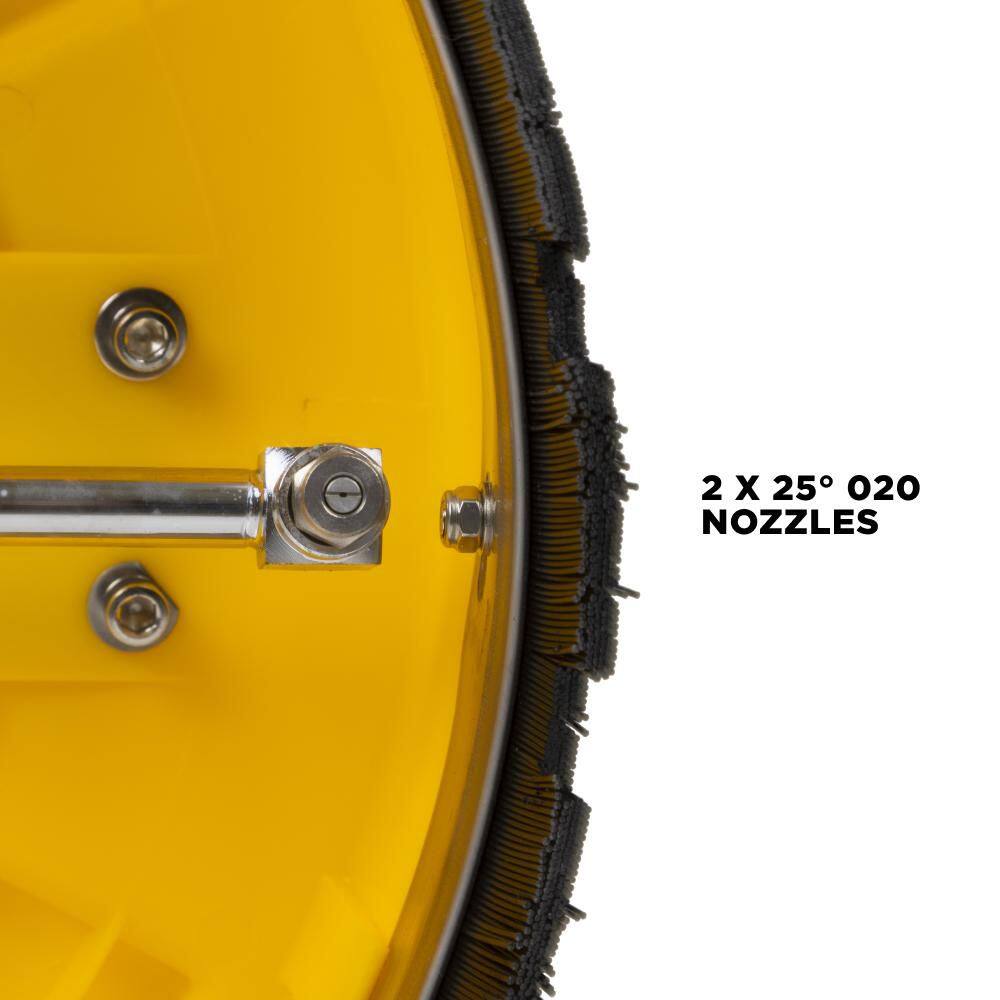 Yellow 16" Surface Cleaner with Ergonomic Handles