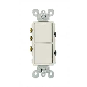 Decora 15 Amp 3-Way AC Combination Switch, White