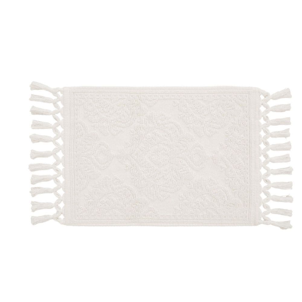 Ricardo Cotton Fringe 21 in. x 41 in. Bath Rug in Ivory price history on PriceWatchPro