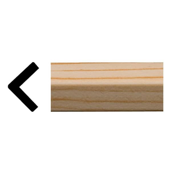 Royal Mouldings Clearwood 8 ft. x 3/4 in. x 3/4 in. Vinyl Outside Corner Moulding