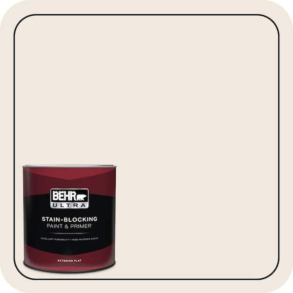 BEHR ULTRA 1 Qt. #720C-1 White Truffle Flat Exterior Paint & Primer