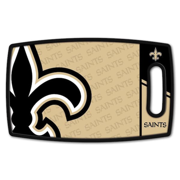 NFL New Orleans Saints Logo Series Cutting Board 9in x 0.5in - Rectangle- Manufactured Wood and polypropylene