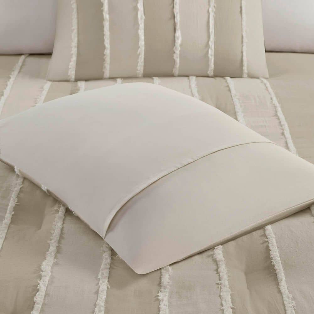 Taupe Full Cotton Down Alternative Comforter Set