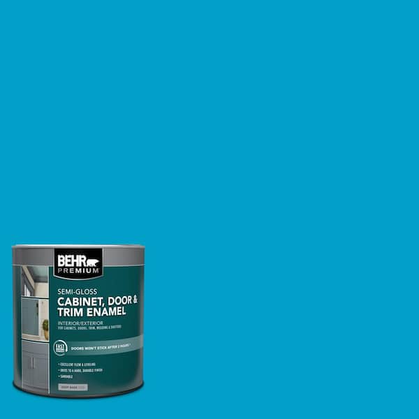 BEHR PREMIUM 1 qt. #P490-5 Yucatan Semi-Gloss Enamel Interior/Exterior Cabinet, Door & Trim Paint