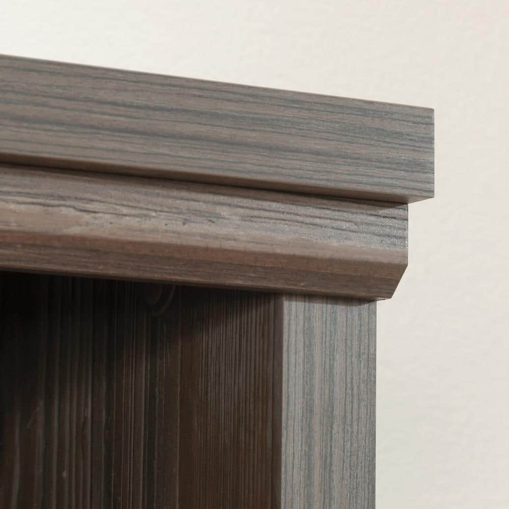 Pebble Pine Adjustable Brown MDF Library Hutch