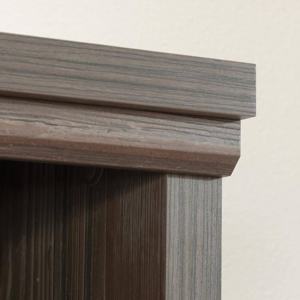 Pebble Pine Adjustable Brown MDF Library Hutch