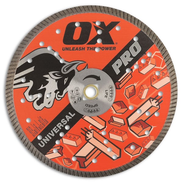 Professional Series Universal 5/8 in. Bore 10 in. Diamond Blade with 7/8 in. Diamond Knockout