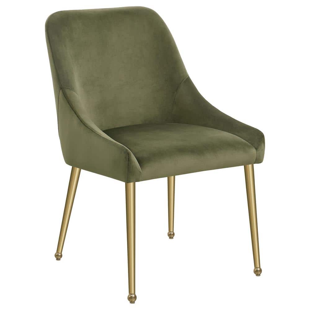 Coaster Home Furnishings Mayette Parsons Wingback Dining Side Chairs Olive (Set of 2)