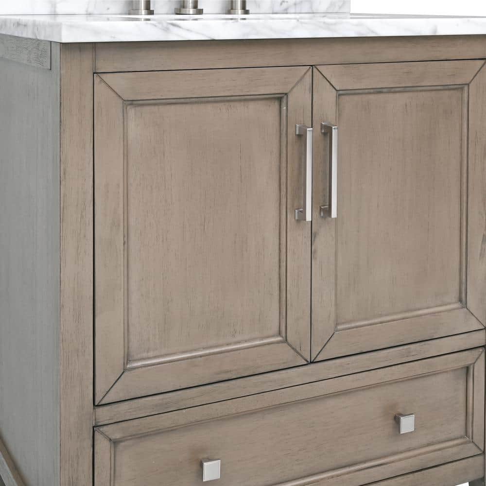 Everette 30'' Gray Oak Single Bathroom Vanity Base