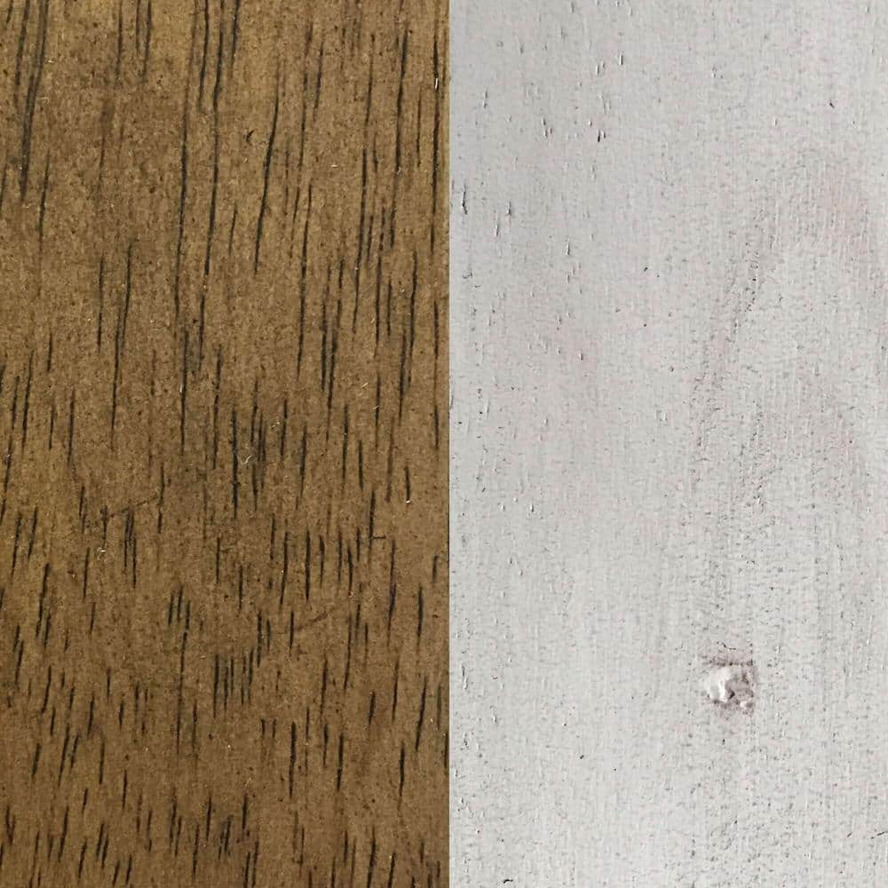 Light Gray and Nutmeg Brown High Windsor Wood Side Chair