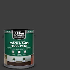 1 gal. Black Low-Lustre Enamel Interior/Exterior Porch and Patio Floor Paint