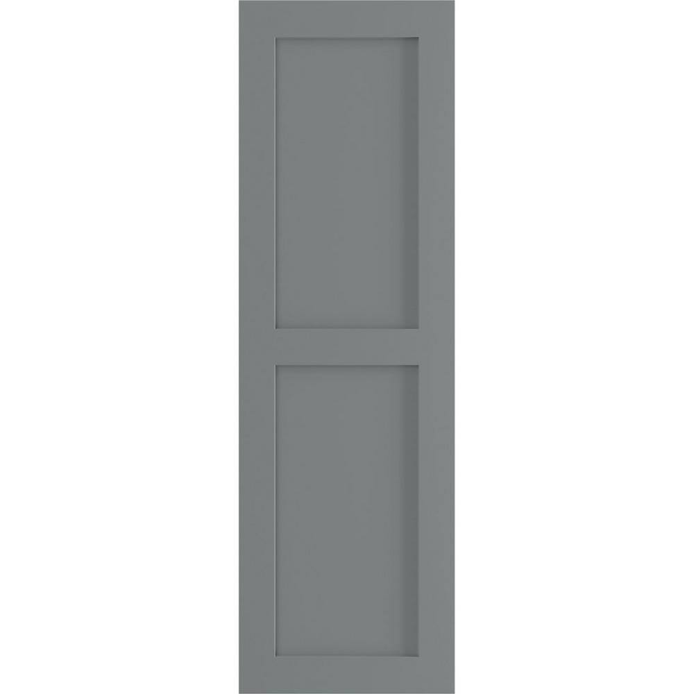 True Fit 18 in. x 33 in. Flat Panel PVC Two Equal Shutters Pair in Ocean Swell price history on PriceWatchPro