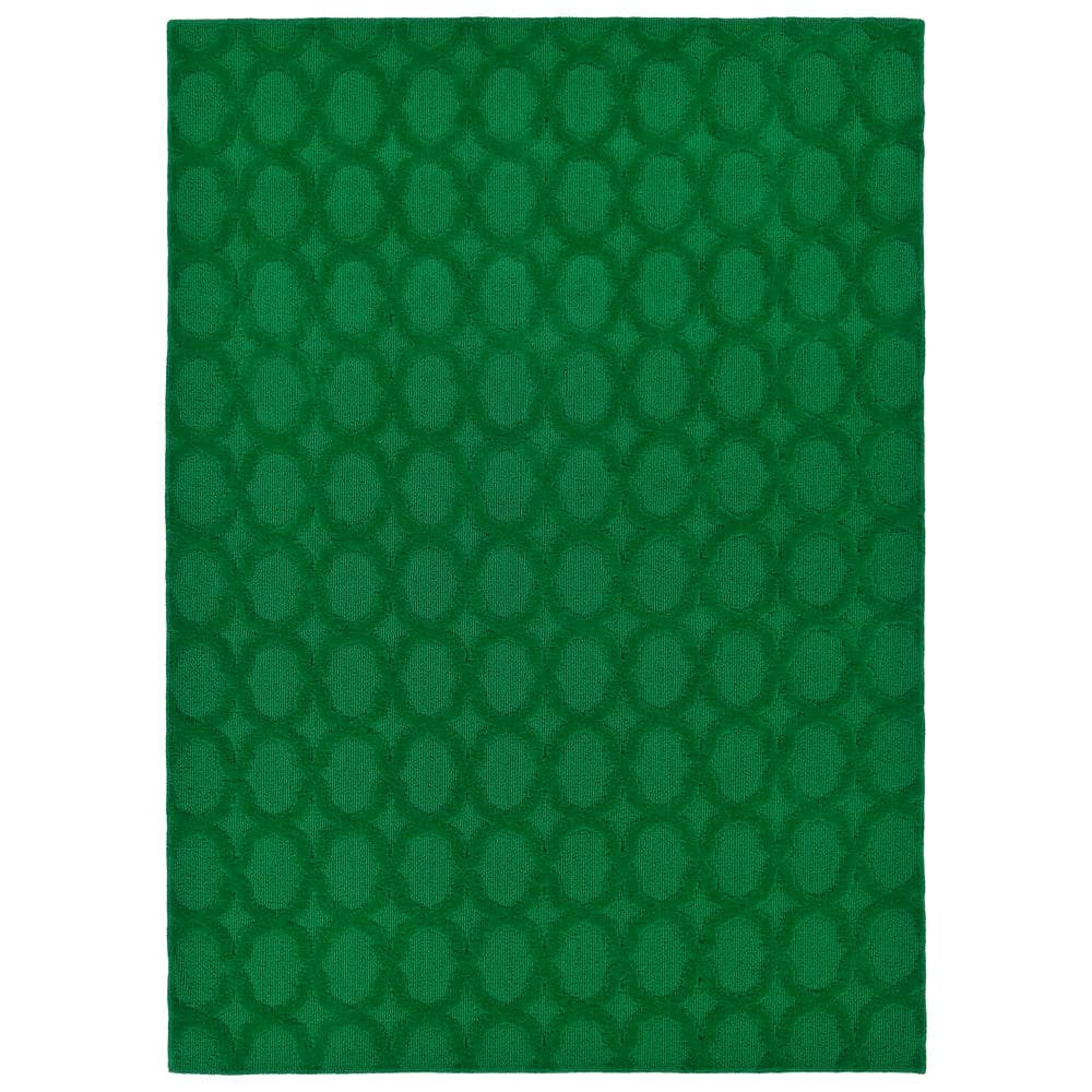 Garland Rug Garden Trellis Green 4 ft. x 6 ft. Indoor/Outdoor Area Rug