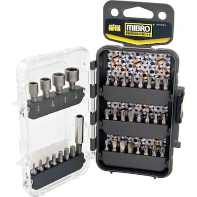 1 in. Screwdriver Bit and Nut Setter Set - For General-Purpose and DIY Use (36-Piece)