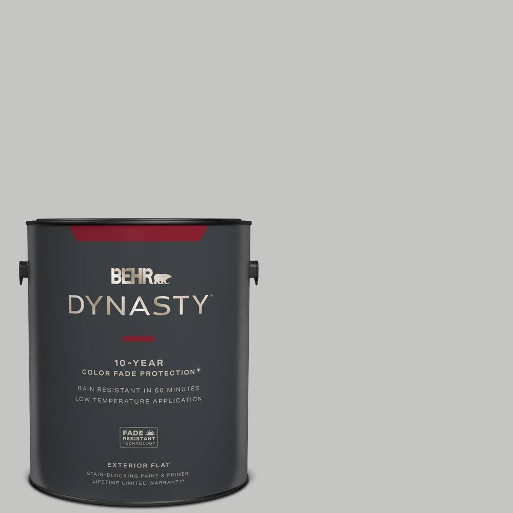 BEHR DYNASTY 1 gal. N5202 Silver Bullet Flat Exterior StainBlocking