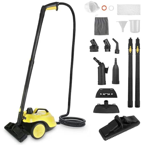 Corded 1800-Watt Wheeled Steam Cleaner 2L Tank Stepless Control 15-Accessories