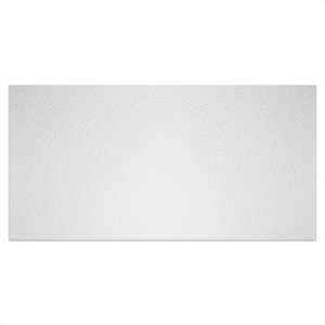 Stucco Pro 23.75 in. x 47.75 in. Vinyl Lay In White Ceiling Tile (80 sq. ft. /Case)
