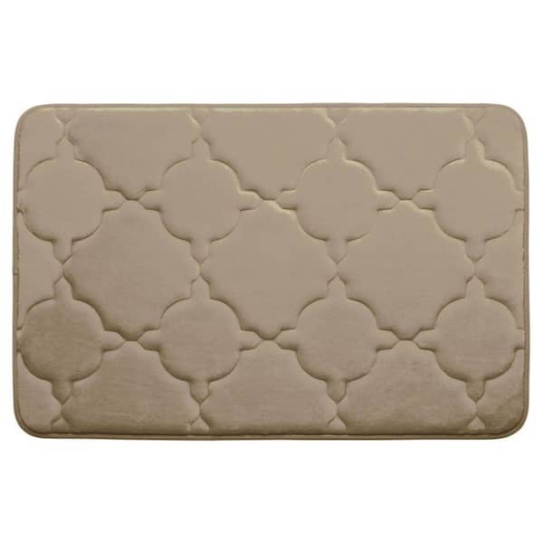 BounceComfort Dorothy Linen 20 in. x 32 in. Memory Foam Bath Mat
