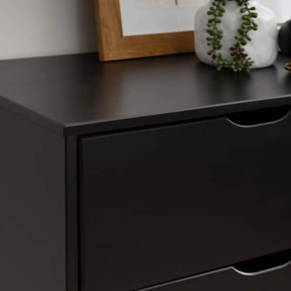 Linon Home Decor Pheba Black 48.6 2 in. W 6-Drawer Dresser and 2 (2-drawer) Nightstand (Set of 2) THD04898 - The Home Depot Linon Home Decor Pheba Black 48.6 2 in. W 6-Drawer Dresser and 2 (2-drawer) Nightstand (Set of 2) THD04898 - The Home Depot