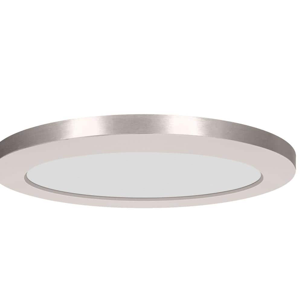 Slim Chrome LED Flush Mount Ceiling Light
