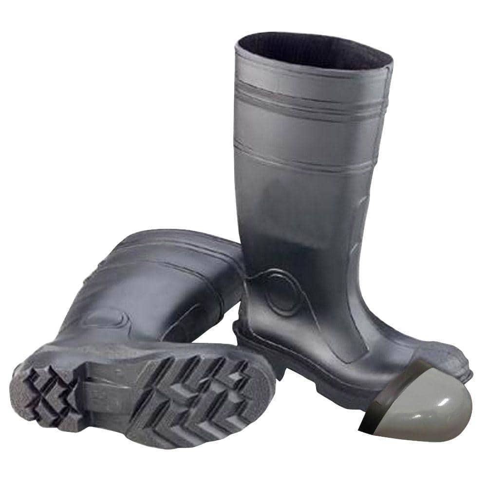huichelarij Vervolgen In hoeveelheid Enguard Men's Size 14 Black PVC Steel Toe Waterproof Work Boots EGST-14 -  The Home Depot